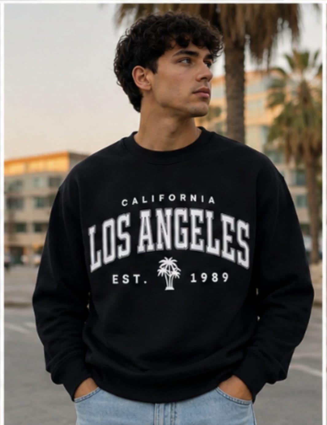 Buzo negro Los Angeles